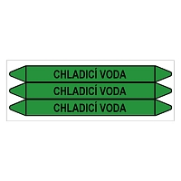 Značení potrubí, chladicí voda
